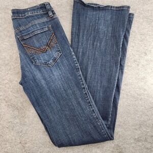 Idyllwind Miranda Lambert Womens Dark Wash Flare Leg Western Jeans 6W x 36L